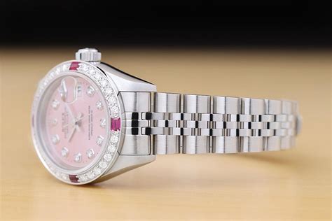 Rolex Femmes Datejust 79174 Diamant Rose Cadran 18K or .